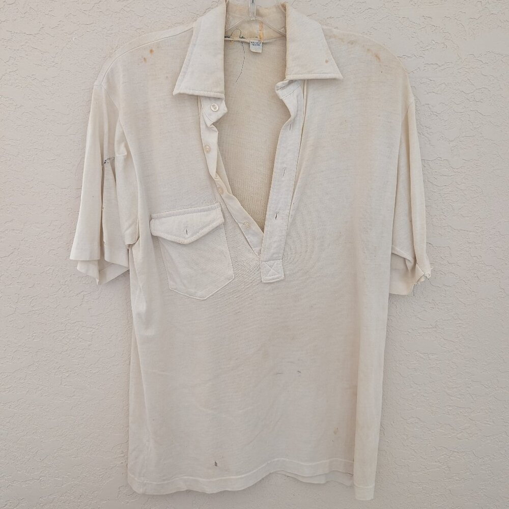 Vintage VTG 70s Zombie Distressed Cotton T Shirt Stained